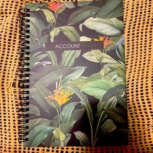 Account business tracker book new without tags. Never used super cute set of 2